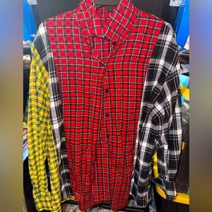 Multicolored plaid shirt